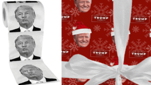 Donald Trump gift wrapping paper and bog roll