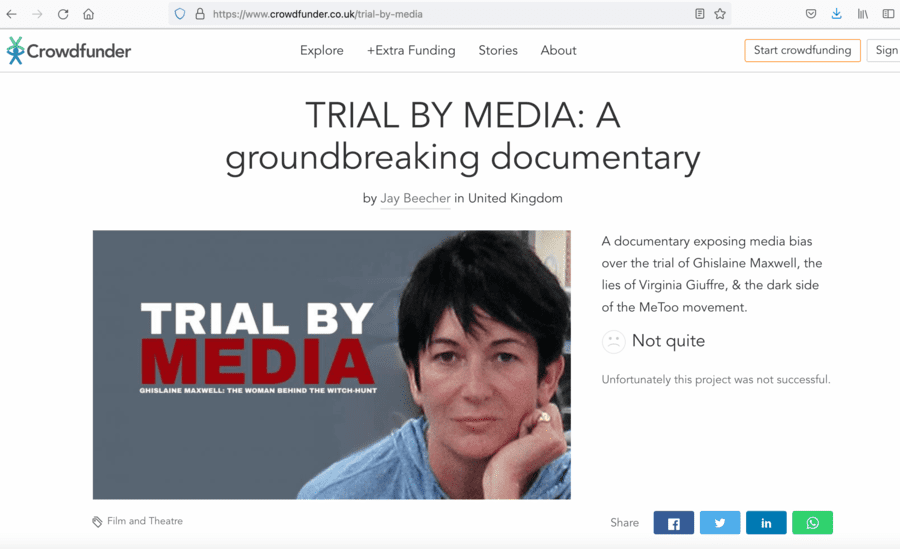 Jay Beecher Crowdfunder Trial By Media failure
