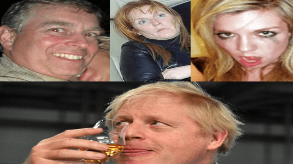 Get A Room - Buffoon Boris and Rotten Randy Prince Andrew Duke of York Sarah Ferguson Duchess of York Carrie Symonds Boris Johnson