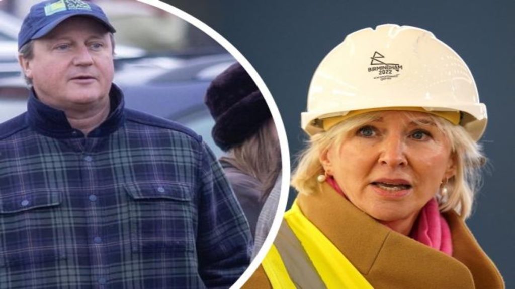 The Rt. Hon. Nadine Dorries MP and David Cameron