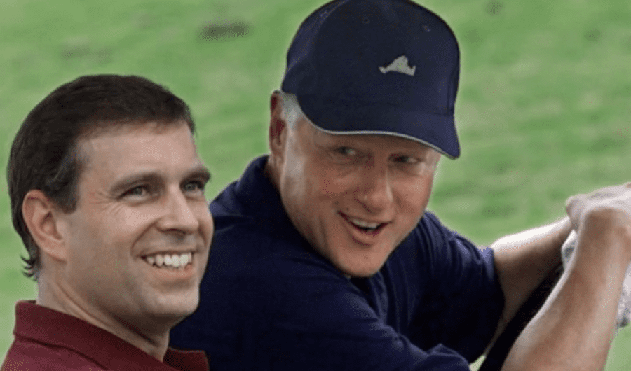 Duke of York President Bill Clinton golf