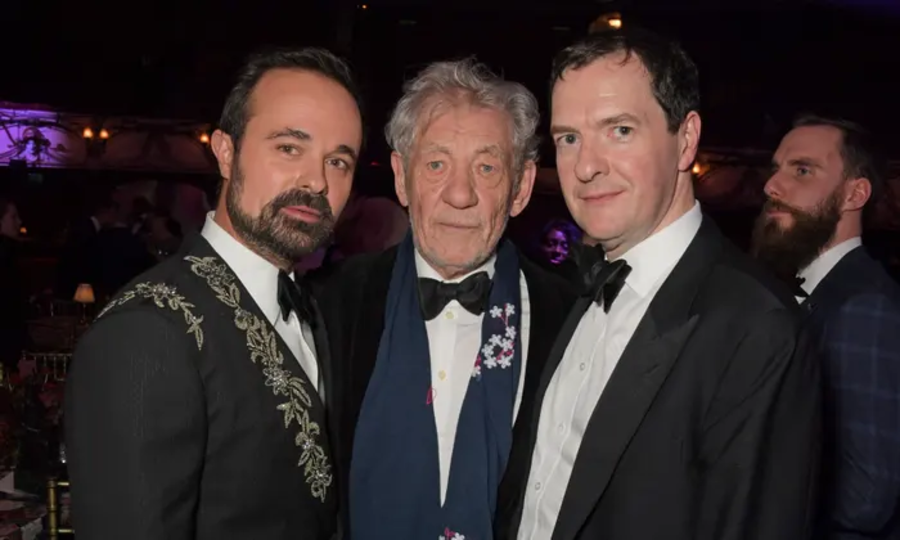 With Sir Ian McKellan and Gideon George Osborne
