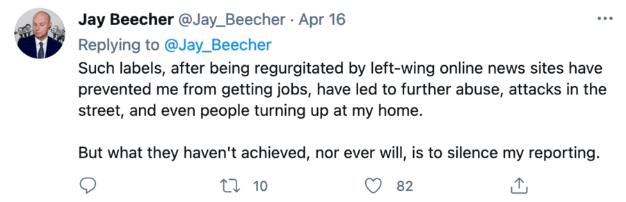 Jay Beecher Tweet