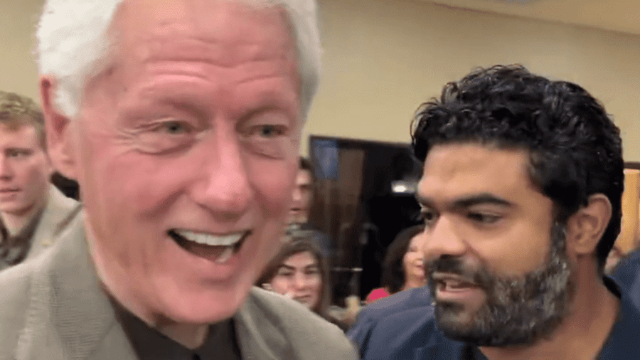 Bill Clinton questioned