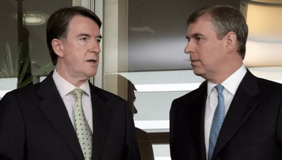Peter Mandelson Prince Andrew