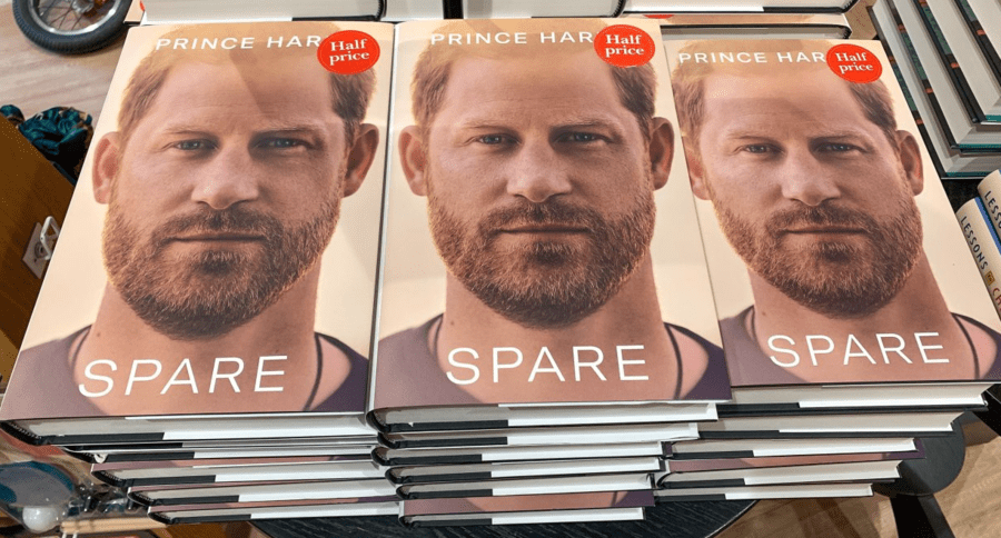 Prince Harry Spare half price