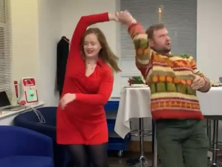 Malin Bogue dancing with Jack Smith