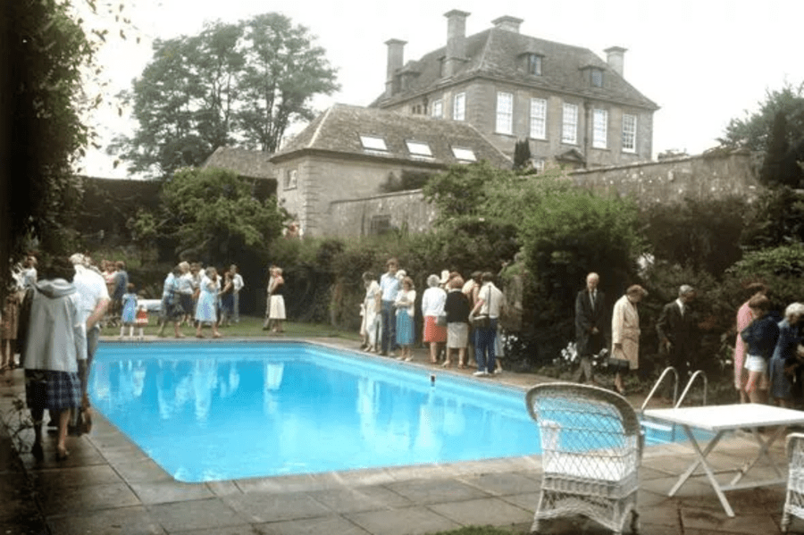 Swimming pool at Nether Lypiatt Manor