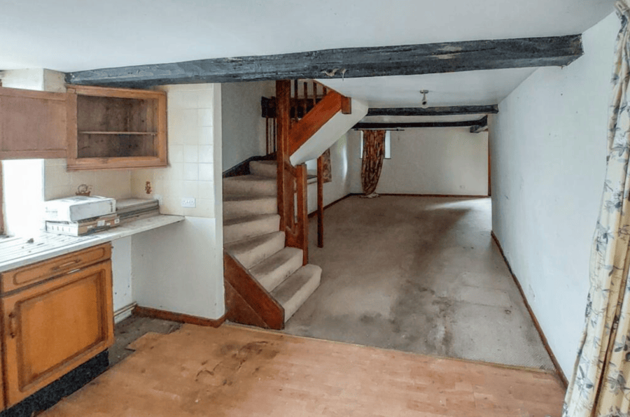 Coach house kitchen and sitting room