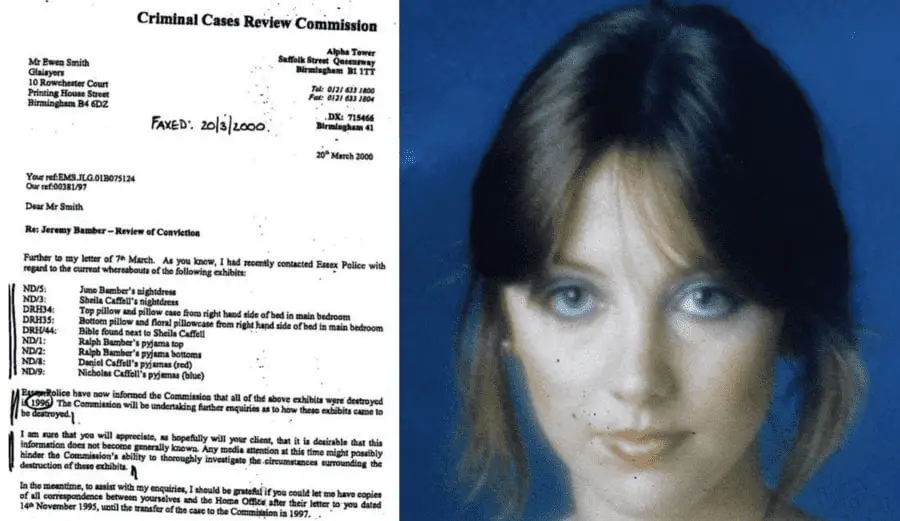 In April 2020, ‘The Steeple Times’ reported that “further questions about the conduct of Essex Police [were] raised as it [was] revealed they destroyed the bible, nightclothes and pillows that were found with the victims at White House Farm on the night of the 1985 murders. The 20th March 2000 letter from the Criminal Cases Review Commission to Glaisyers Solicitors LLP and Sheila Caffell is truly a shocking example of a bungling balls-up.