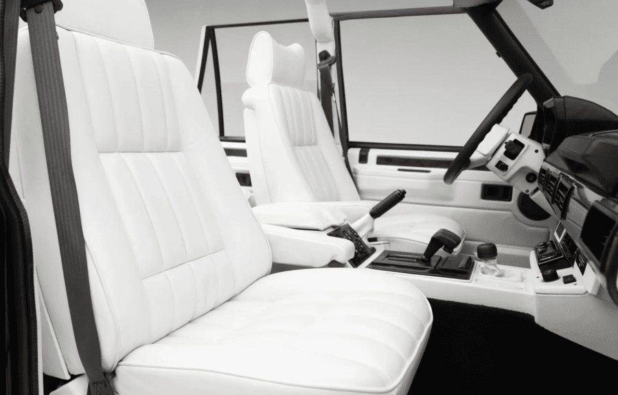 Front – 1992 Land Rover Range Rover Chamois by Vantagefield, ex-Prince Jefri of Brunei.