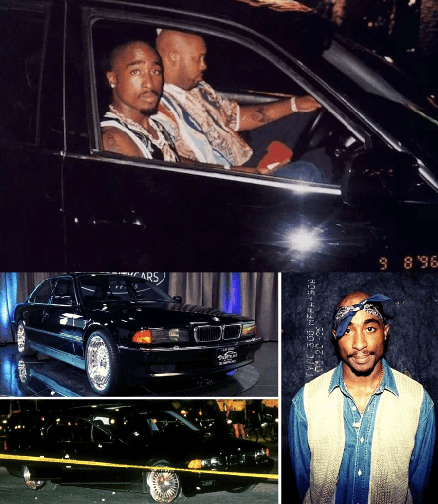 Tupac 1996 BMW 7 series murder car Death Row Records