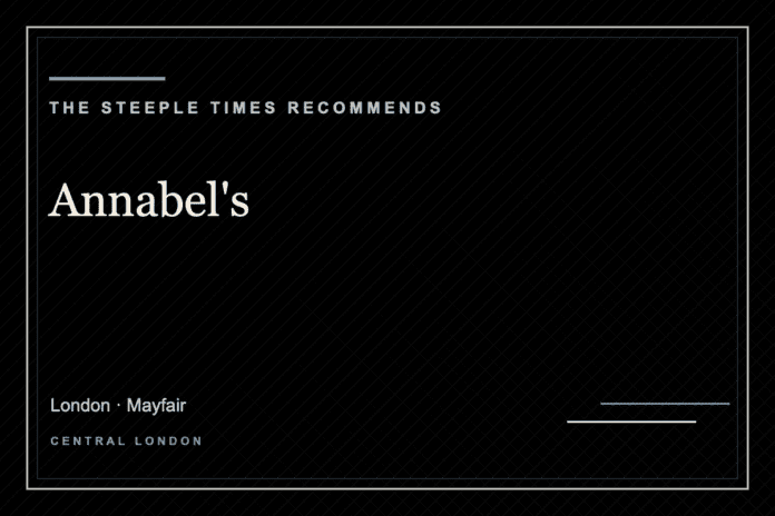 Annabel's - The Steeple Times Recommends