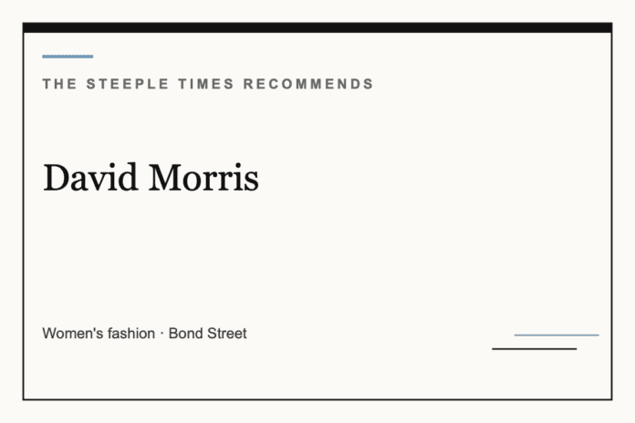 David Morris - The Steeple Times Recommends