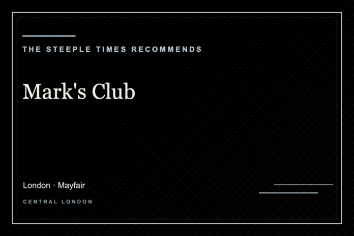 Mark's Club - The Steeple Times Recommends