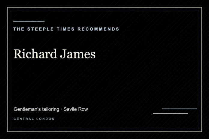 Richard James - The Steeple Times Recommends