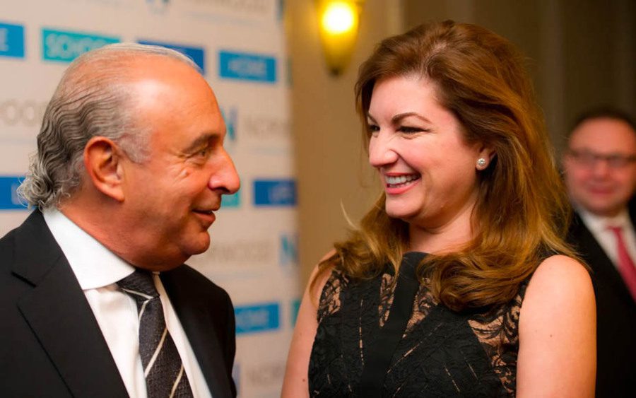 Karren Brady and Sir Philip Green